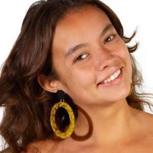Earrings^Haus Of Dizzy 'Fiyah' Hoop Earrings