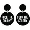 Earrings^Haus Of Dizzy 'F**K the Colony' Earrings