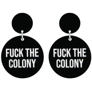 Earrings^Haus Of Dizzy 'F**K the Colony' Earrings