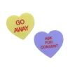 Pins/Patches^Haus Of Dizzy 'Gentle Reminder' Candy Heart Pin