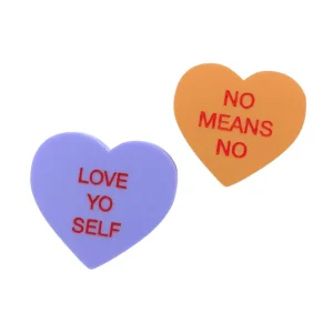 Pins/Patches^Haus Of Dizzy 'Gentle Reminder' Candy Heart Pin