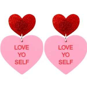 Earrings^Haus Of Dizzy 'Gentle Reminder' Candy Heart Earrings