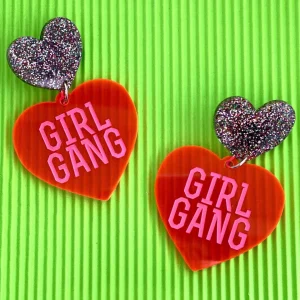 Earrings^Haus Of Dizzy 'Girl Gang' Fluro Earrings