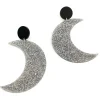 Earrings^Haus Of Dizzy Glitter Crescent Moon Earrings