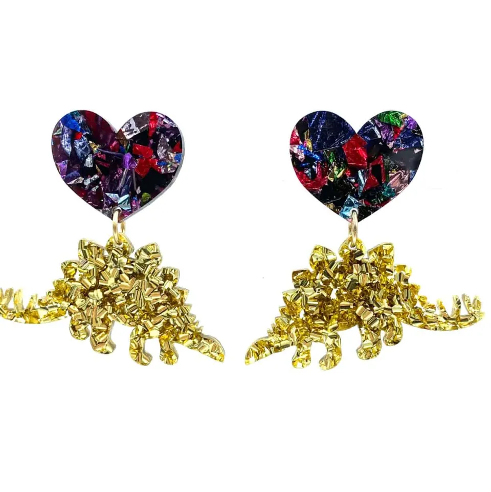 haus_of_dizzy_grande_dino_2.webp Earrings^Haus Of Dizzy Grande Dinosaur Earrings