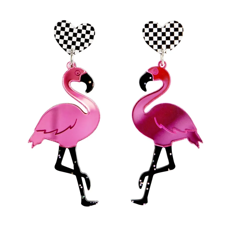 haus_of_dizzy_grande_flam_0.webp Earrings^Haus Of Dizzy Grande Flamingo Earrings