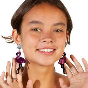 Earrings^Haus Of Dizzy Grande Flamingo Earrings