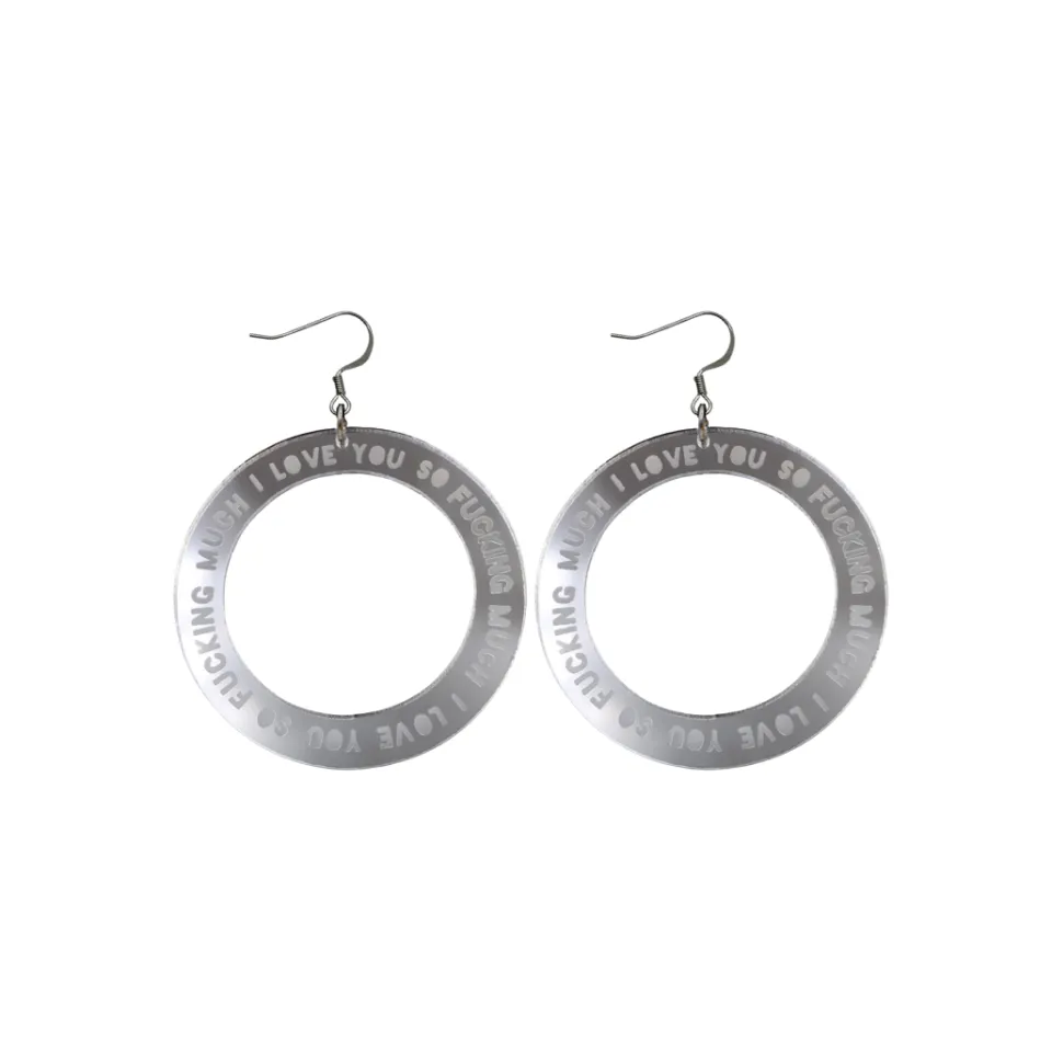 haus_of_dizzy_i_love_you__8.webp Earrings^Haus Of Dizzy 'I Love You So Fucking Much' Hoops