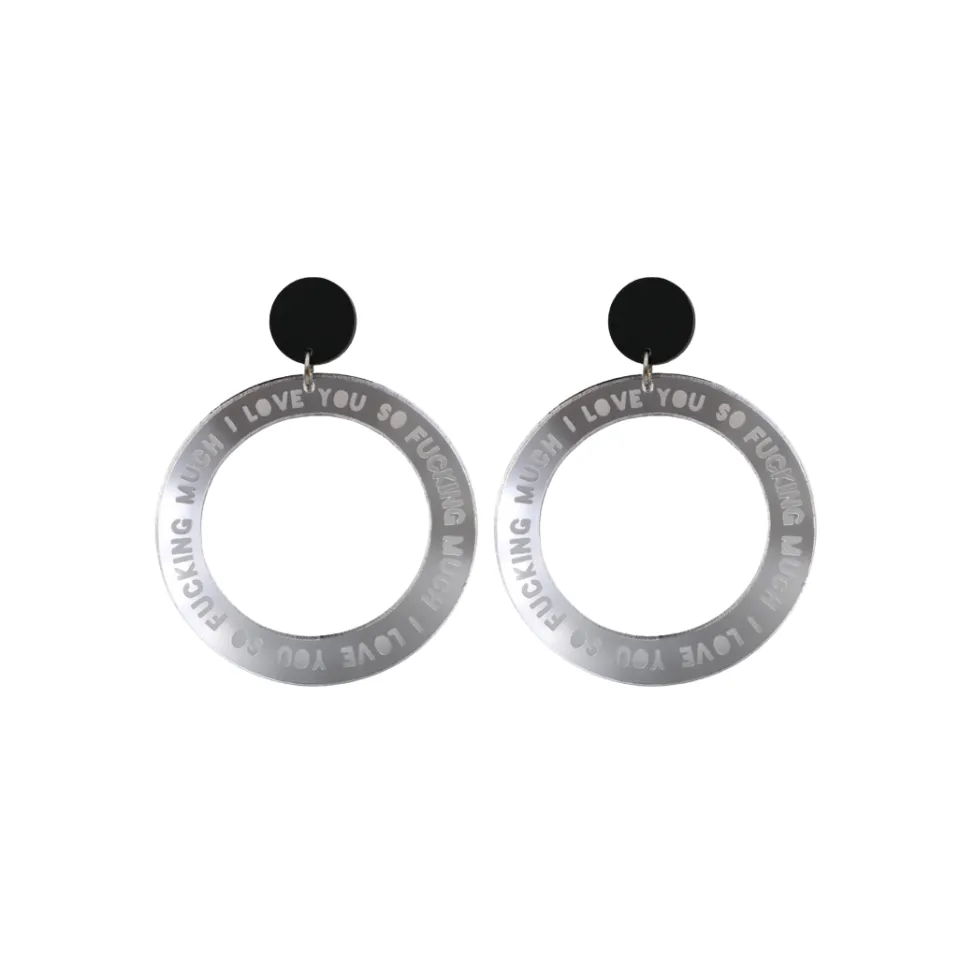 haus_of_dizzy_i_love_you__9.webp Earrings^Haus Of Dizzy 'I Love You So Fucking Much' Hoops