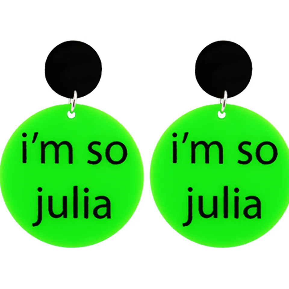haus_of_dizzy_im_so__cust_2.webp Earrings^Haus Of Dizzy 'i'm so ...' Custom Circle Earrings