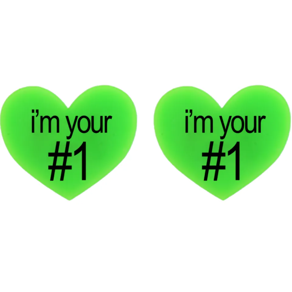 haus_of_dizzy_im_your__he_0.webp Earrings^Haus Of Dizzy 'i'm your #1' Heart Stud Earrings