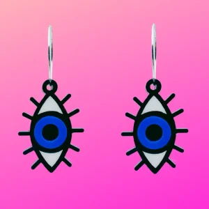 Earrings^Haus Of Dizzy 'It's the Eyes For Me' Hoops