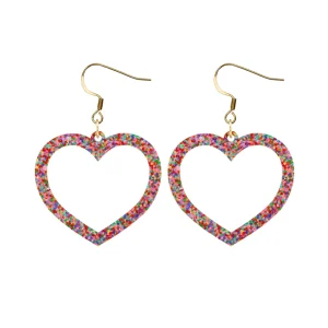 Earrings | Barbie Hearts^Haus Of Dizzy 'Limited Edition' Barbie Heart Earrings