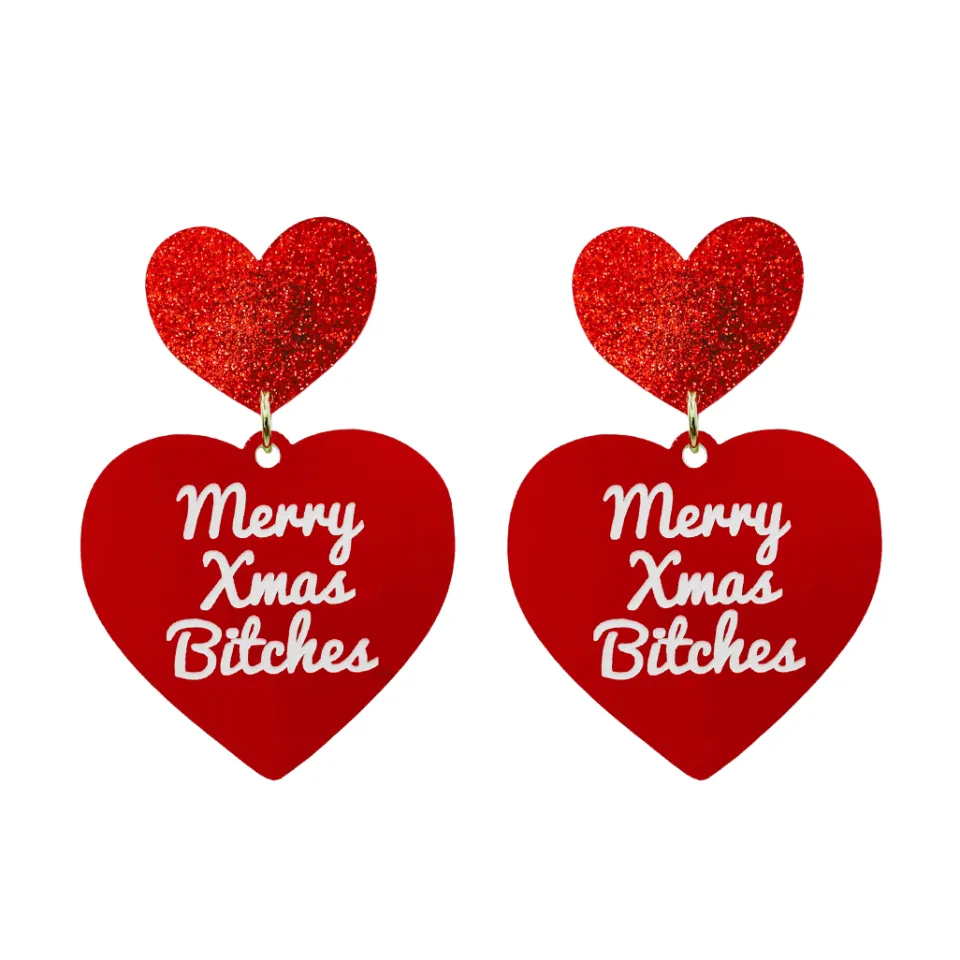 haus_of_dizzy_merry_xmas__0.webp Earrings^Haus Of Dizzy 'Merry Xmas Bitches' Earrings