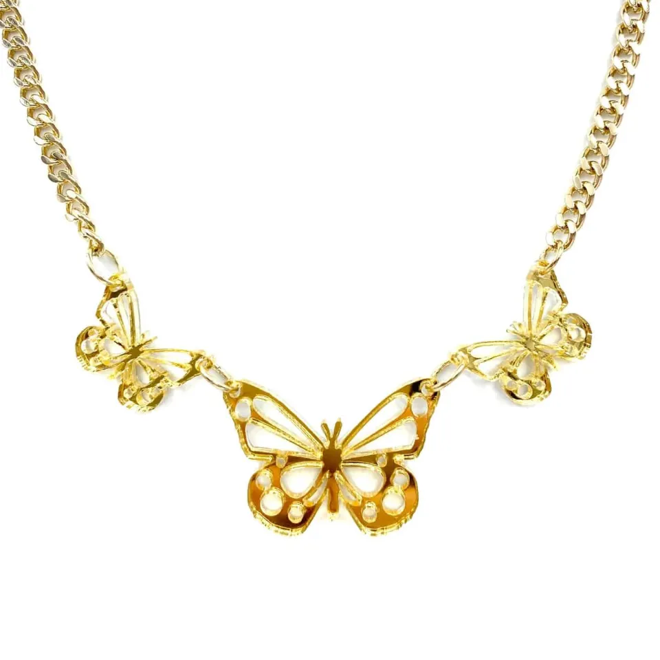 haus_of_dizzy_mirrored_bu_1.webp Necklaces^Haus Of Dizzy Mirrored Butterfly Necklace