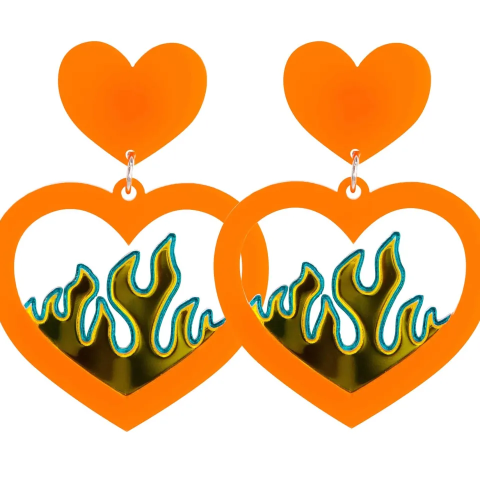 haus_of_dizzy_neon_flame__2.webp Earrings^Haus Of Dizzy Neon Flame Heart Earrings
