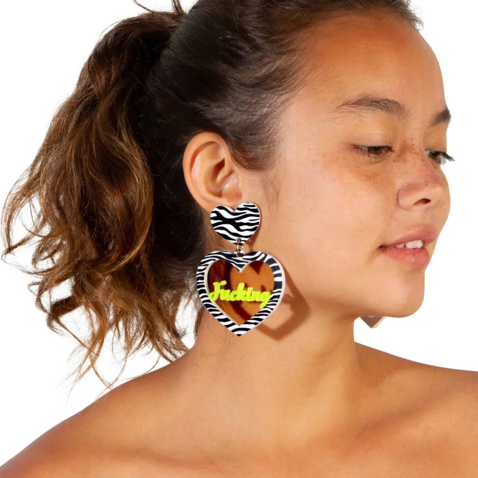 haus_of_dizzy_neon_fuckin_1.webp Earrings^Haus Of Dizzy Neon Fucking Fabulous Heart Earrings