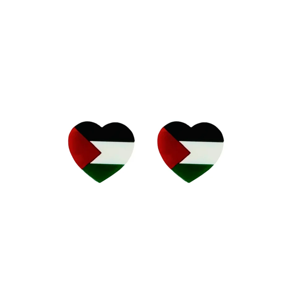 haus_of_dizzy_palestinian_0.webp Earrings^Haus Of Dizzy Palestinian Flag Studs