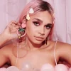 Earrings^Haus Of Dizzy Pastel Hawaiian Heart Palm Earrings