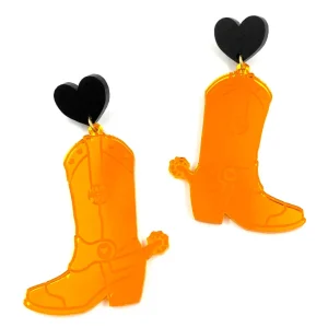 Earrings^Haus Of Dizzy 'Pony Up' Cowgirl Boot Earrings