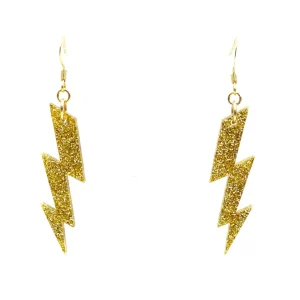Earrings^Haus Of Dizzy Premium Glitter Bolt Earrings