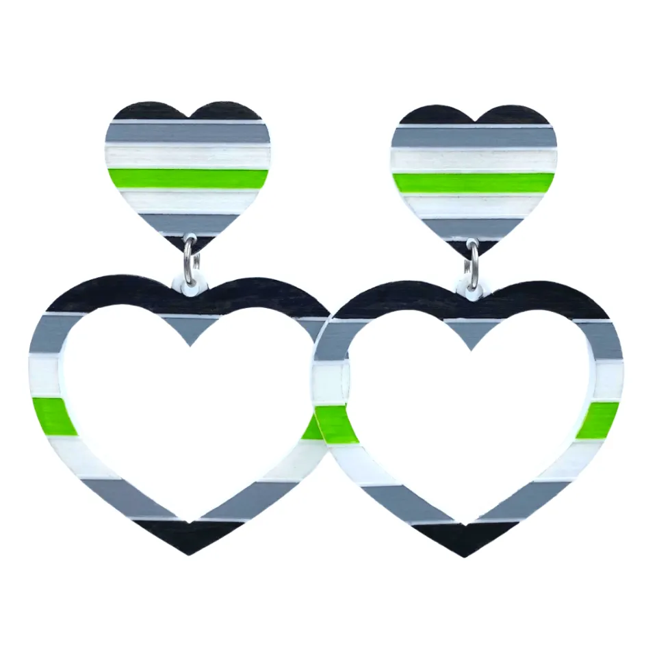 haus_of_dizzy_pride_flag__11-1.webp Earrings^Haus Of Dizzy 'Pride Flag' Barbie Heart Earrings ?️?