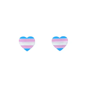 Earrings^Haus Of Dizzy 'Pride Flag' Heart Studs ?️‍?