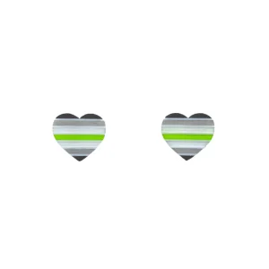 Earrings^Haus Of Dizzy 'Pride Flag' Heart Studs ?️‍?