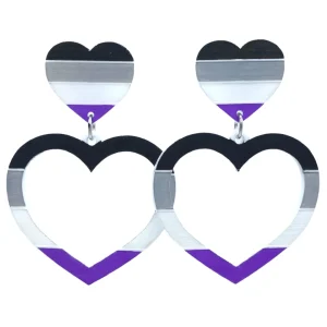 Earrings^Haus Of Dizzy 'Pride Flag' Barbie Heart Earrings ?️?