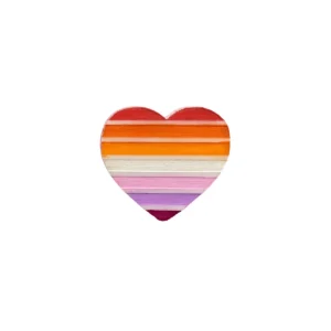 Pins/Patches | Earrings^Haus Of Dizzy 'Pride Flag' Heart Pin ?️‍?