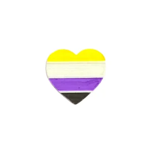 Pins/Patches | Earrings^Haus Of Dizzy 'Pride Flag' Heart Pin ?️‍?