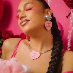 Necklaces^Haus Of Dizzy Pronoun 'Gentle Reminder' Candy Heart Necklace