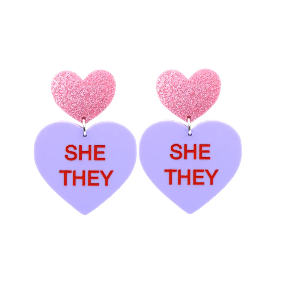 haus_of_dizzy_pronoun_gen_3.webp Earrings^Haus Of Dizzy 'Pronoun' Gentle Reminder Candy Heart Earrings