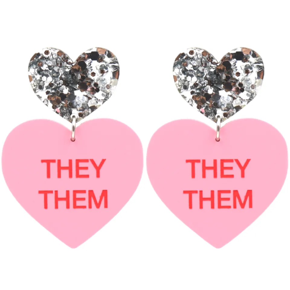 haus_of_dizzy_pronoun_gen_5.webp Earrings^Haus Of Dizzy 'Pronoun' Gentle Reminder Candy Heart Earrings