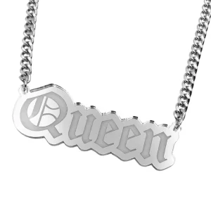 Necklaces^Haus Of Dizzy 'Queen' Plate Necklace