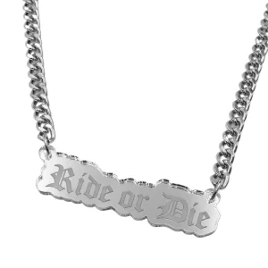 Necklaces^Haus Of Dizzy 'Ride or Die' Plate Necklace