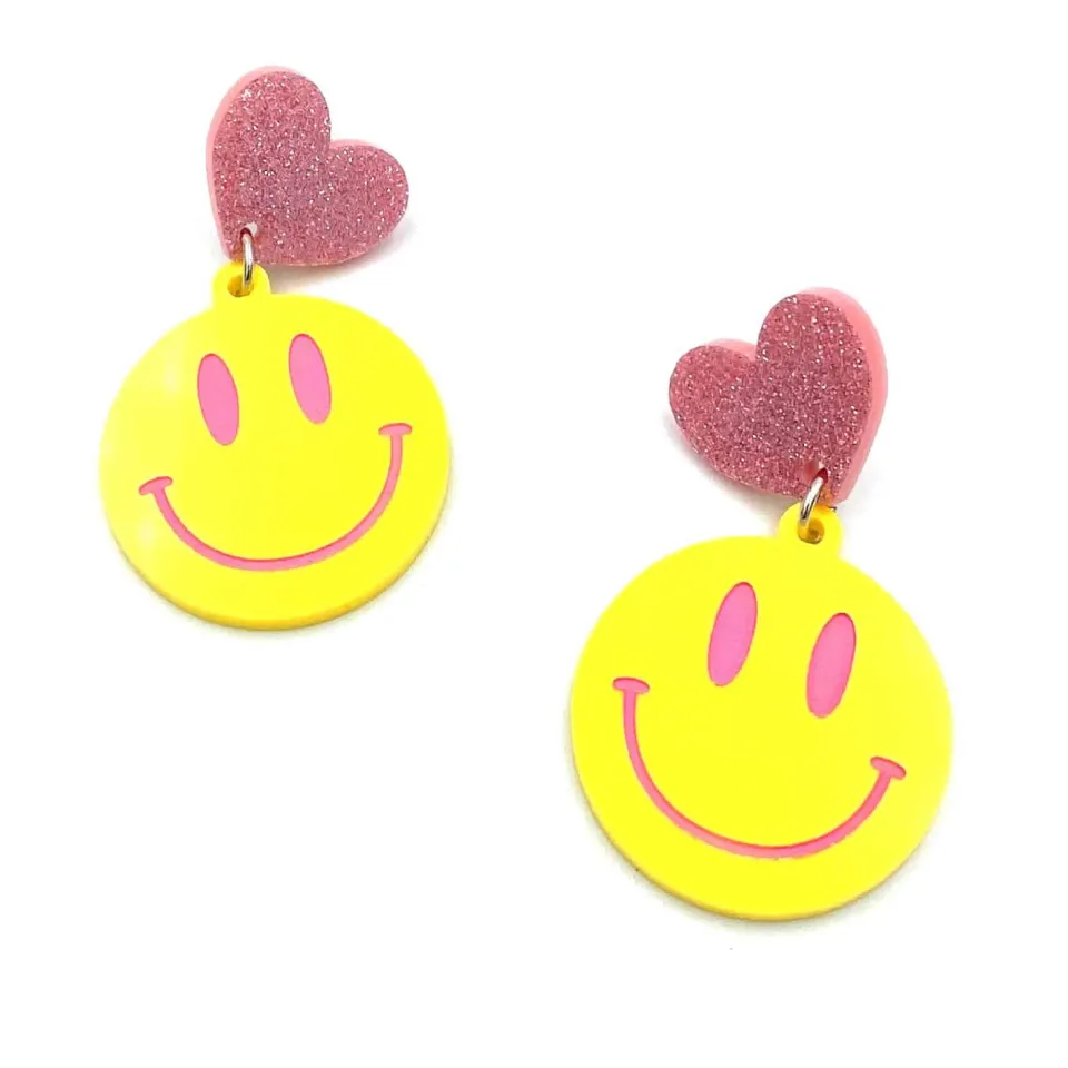 haus_of_dizzy_sht_happens_2.webp Earrings^Haus Of Dizzy 'Sh*t Happens' Smiley Earrings ?