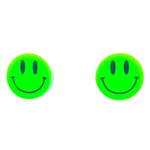 Earrings^Haus Of Dizzy Smiley Face Studs ?