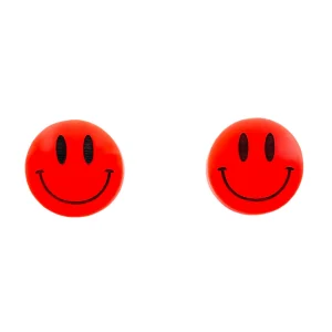 Earrings^Haus Of Dizzy Smiley Face Studs ?