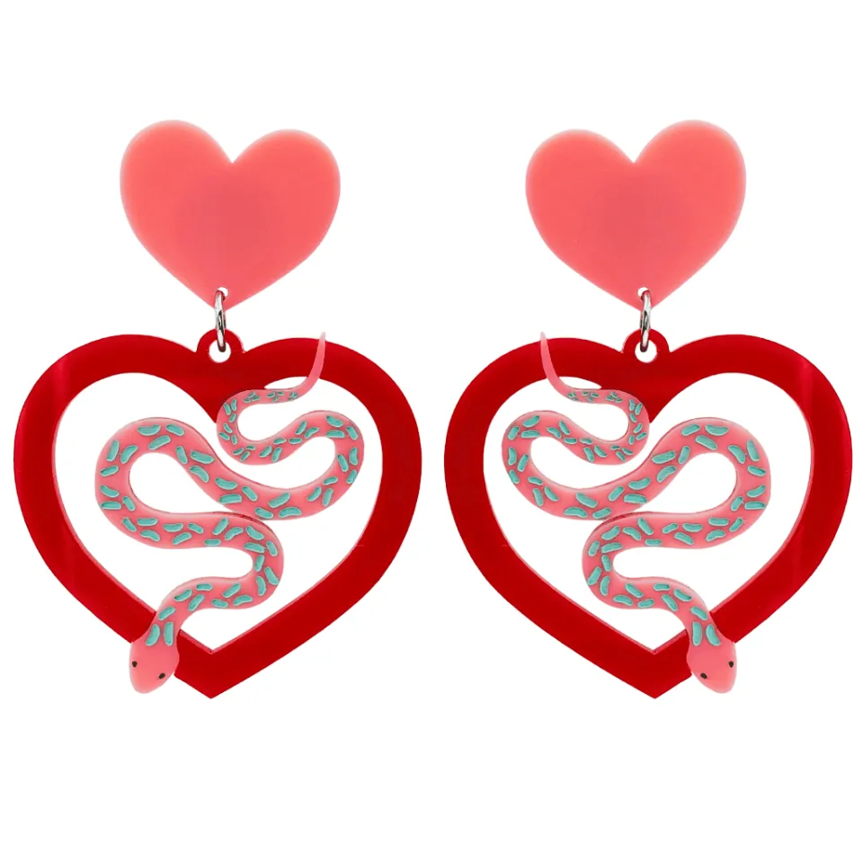 haus_of_dizzy_snake_eyes__1.webp Earrings^Haus Of Dizzy 'Snake Eyes' Heart Earrings