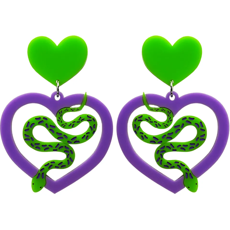 haus_of_dizzy_snake_eyes__2.webp Earrings^Haus Of Dizzy 'Snake Eyes' Heart Earrings