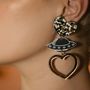 Earrings^Haus Of Dizzy 'Spaced Out' UFO Earrings