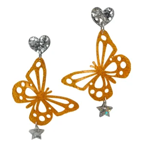 Earrings^Haus Of Dizzy Sparkle Butterfly Charmed Earrings