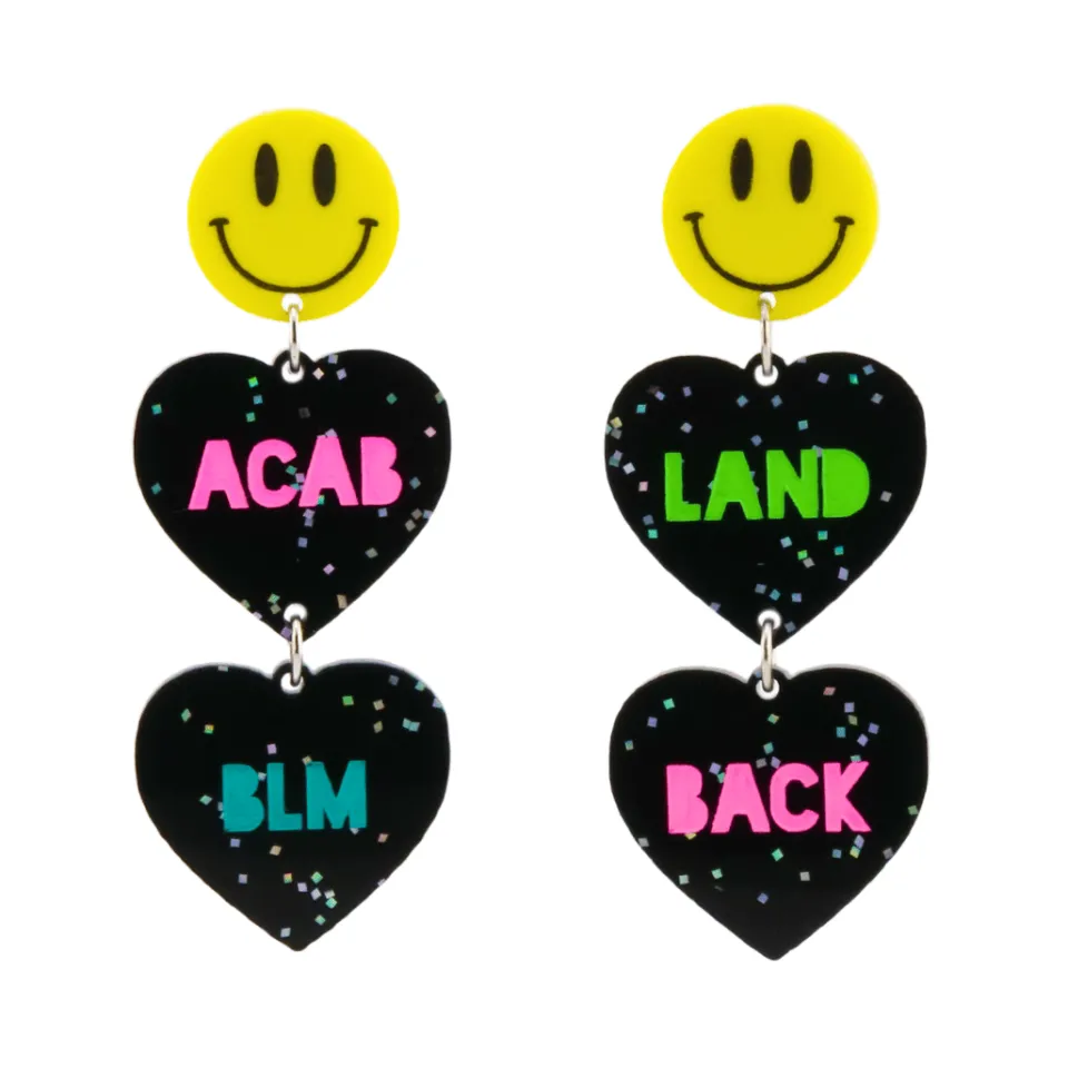 haus_of_dizzy_stacked_pro_0.webp Earrings^Haus Of Dizzy Stacked 'Protest' Earrings