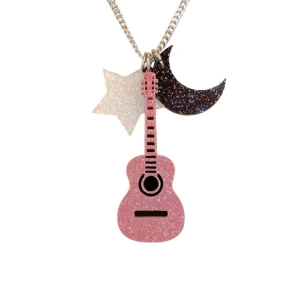 Necklaces^Haus Of Dizzy 'Superstar Guitar' Charm Necklace