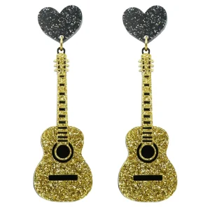 Earrings^Haus Of Dizzy 'Superstar Guitar' Earrings