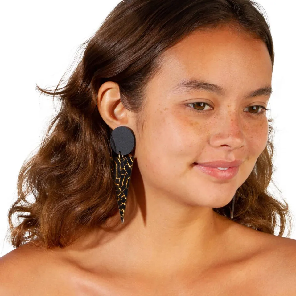 haus_of_dizzy_tiger_cone__3.webp Earrings^Haus Of Dizzy Tiger Cone Earrings