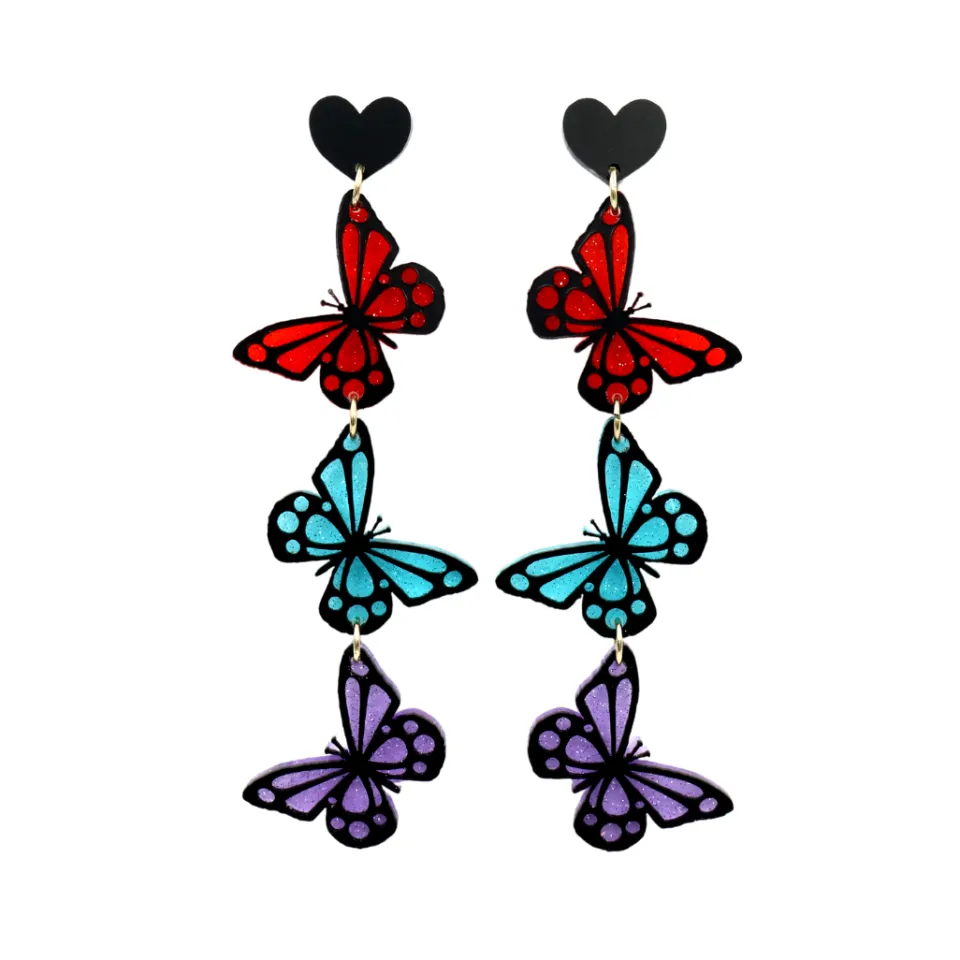 haus_of_dizzy_triple_beau_0.webp Earrings^Haus Of Dizzy Triple 'Beautiful Budya Budya' Earrings