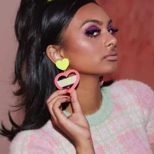 Earrings^Haus Of Dizzy 'Two Extremes' Heart Earrings