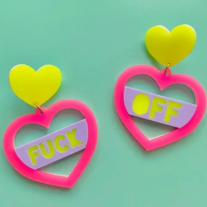 Earrings^Haus Of Dizzy 'Two Extremes' Heart Earrings